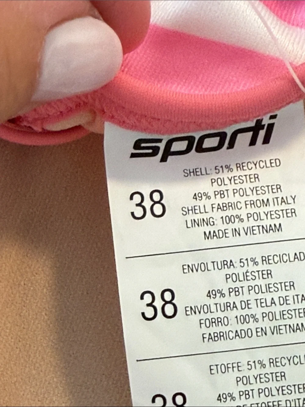 NWT 🌸 Sporti One Piece Swimsuit Size 38 - Picture 7 of 7